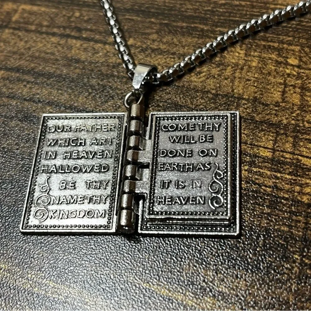 Stylish Foldable‎ Bible Cross Pendant Necklace